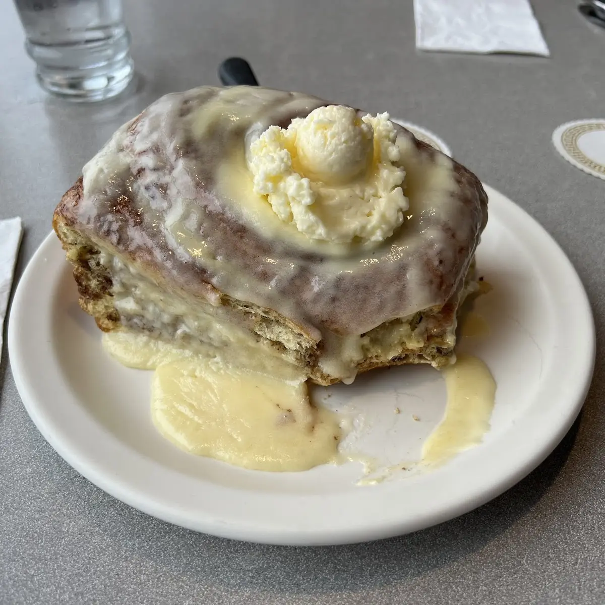 Cinnamon Roll or Butterhorn Heated with Butter