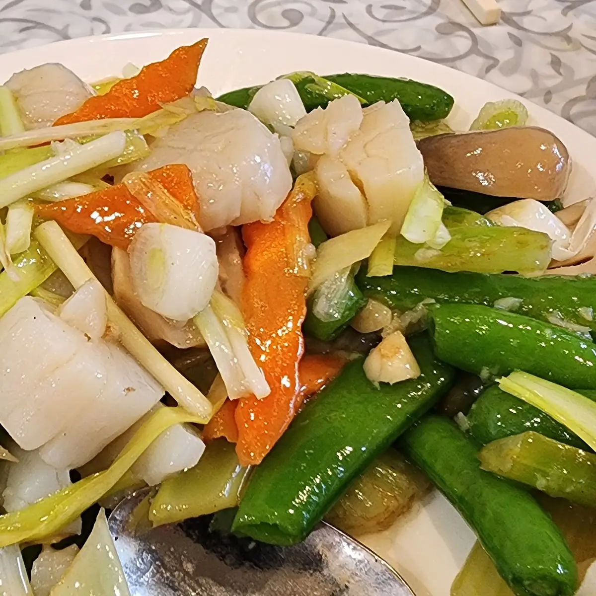 Stir Fried Scallops