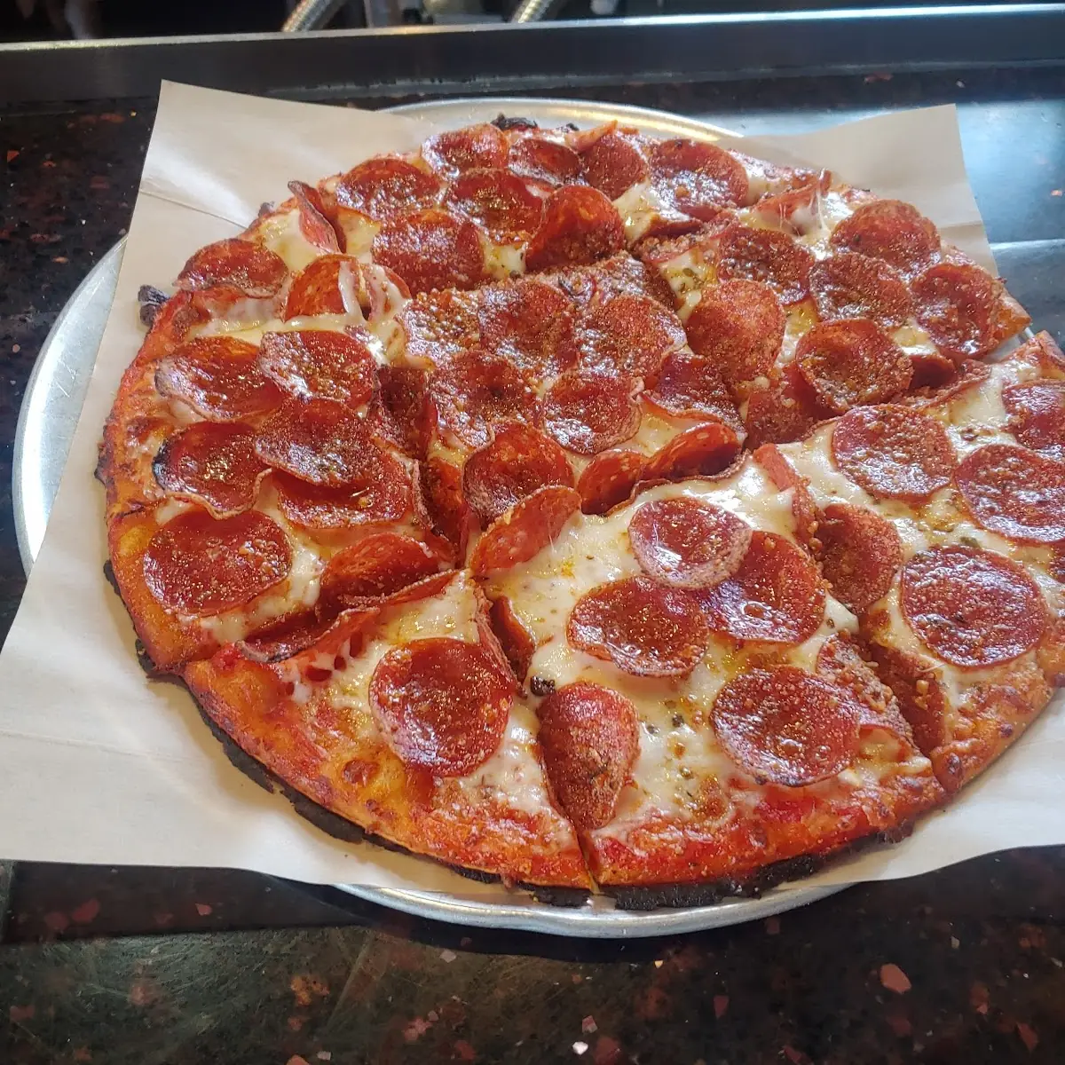 Donatos Pepperoni Pizza