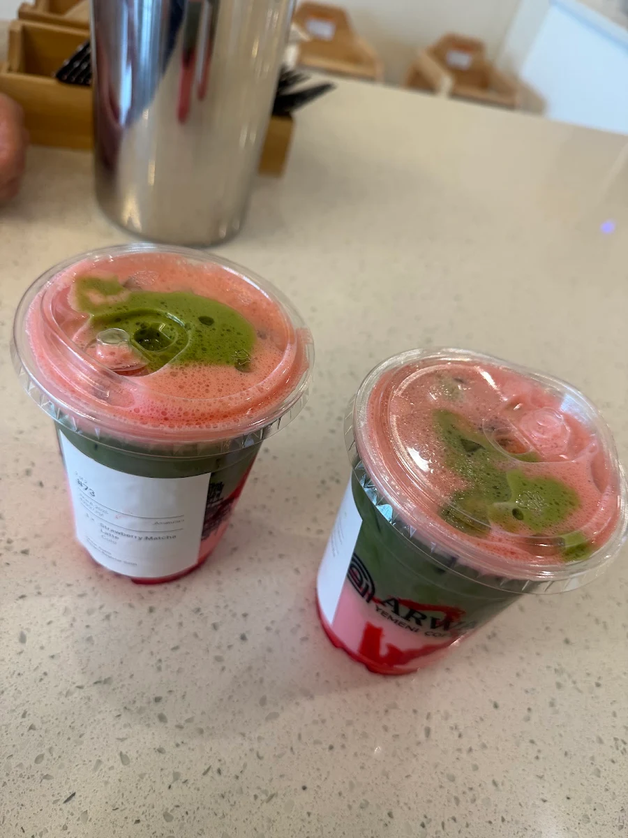 Strawberry Matcha Latte