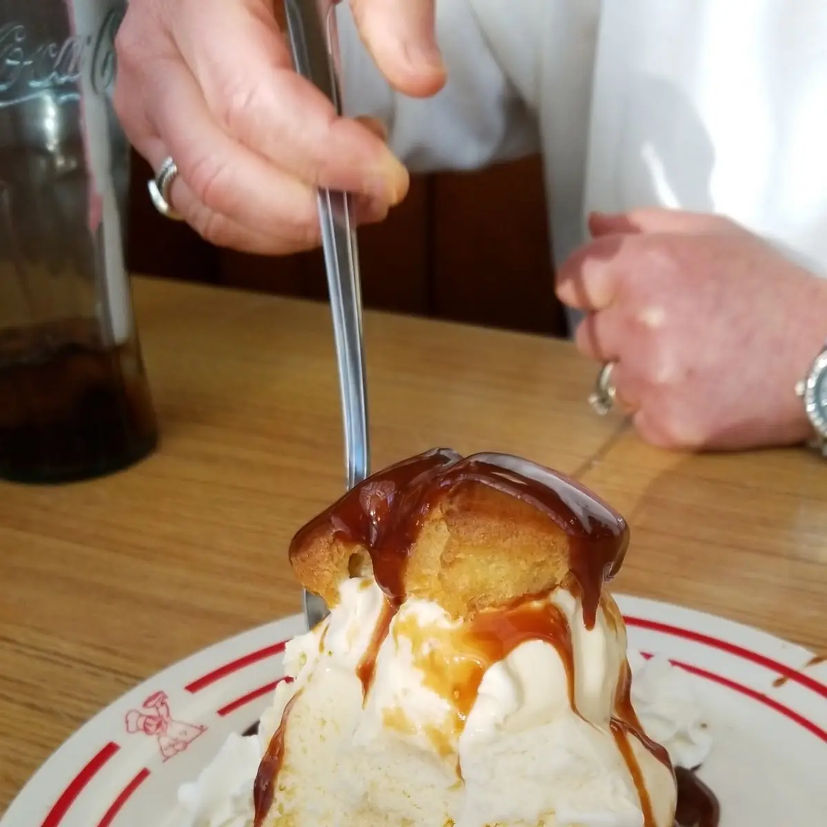 Hot Fudge Cream Puff