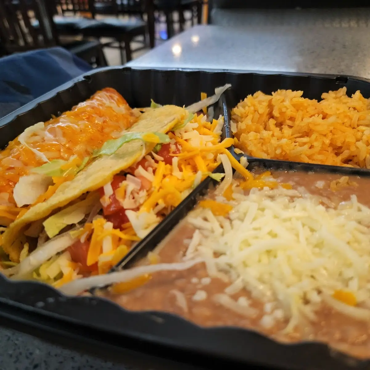 8 Chicken Taco Chicken Enchilada Plate