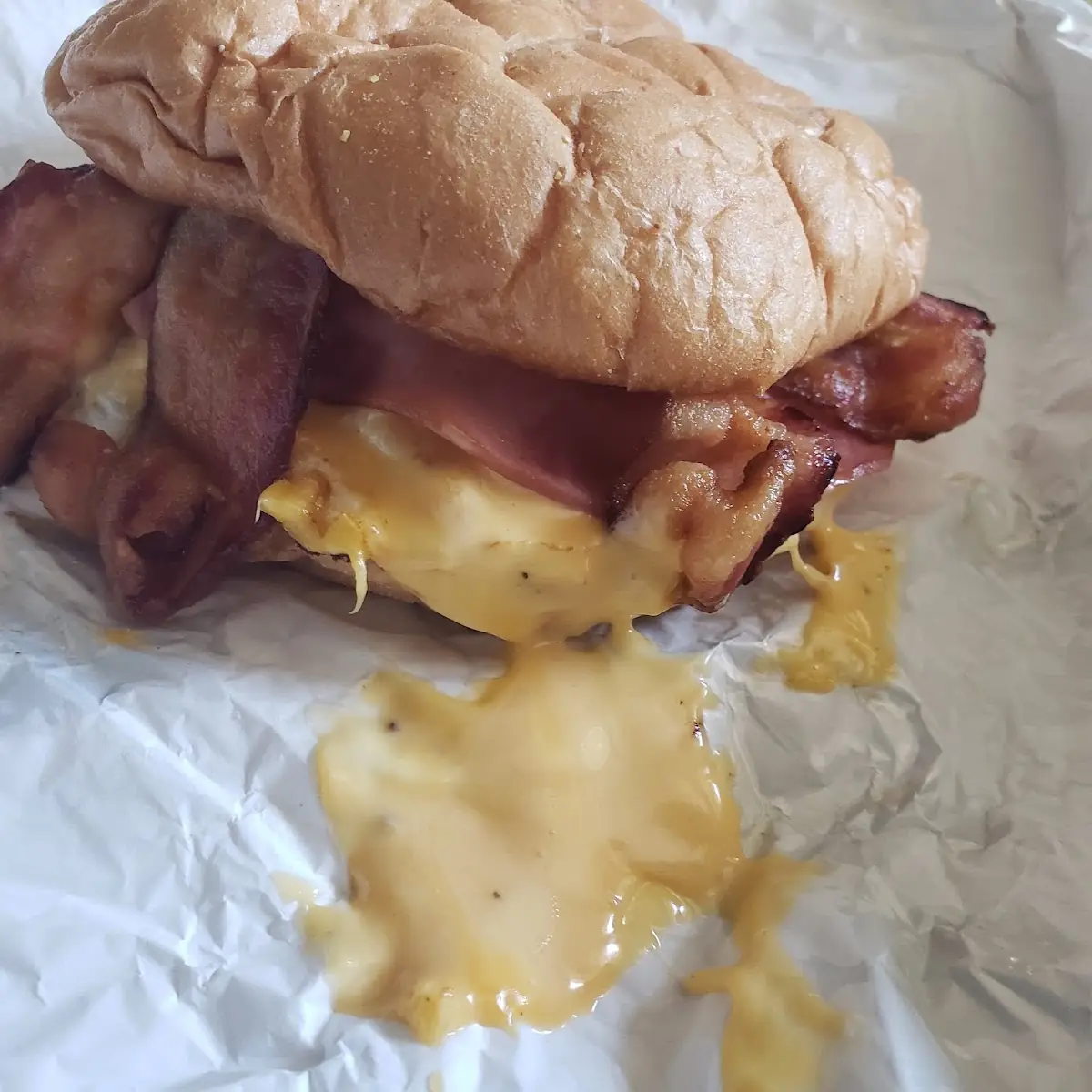 Bacon Ham Egg and Cheese
