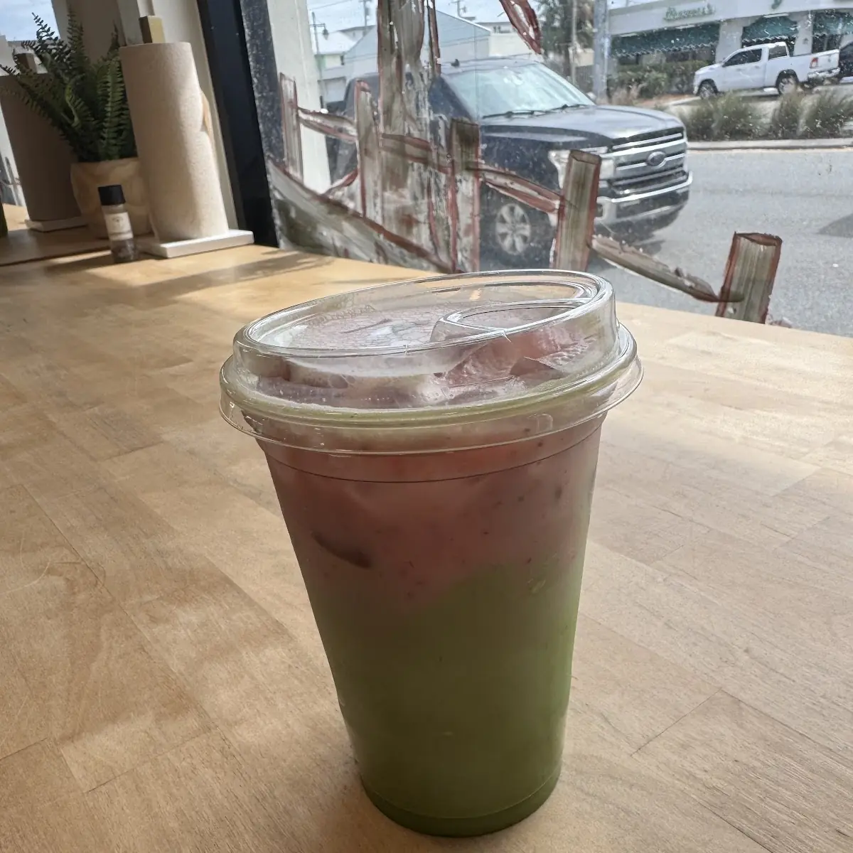 Strawberry Matcha Latte