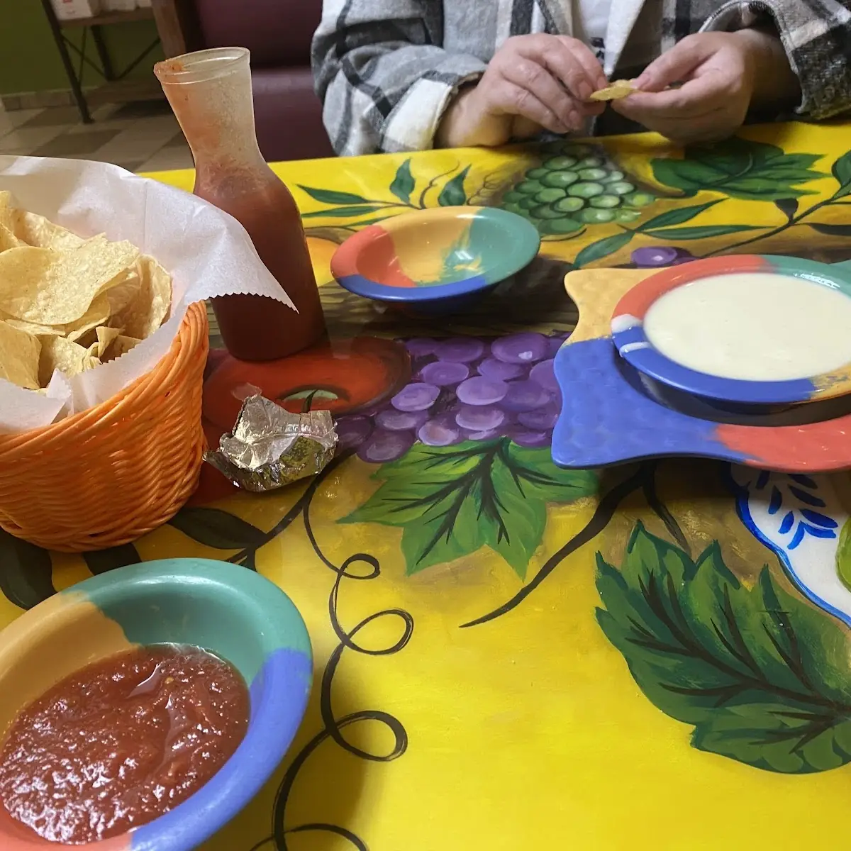 Cheese Dip and Salsa