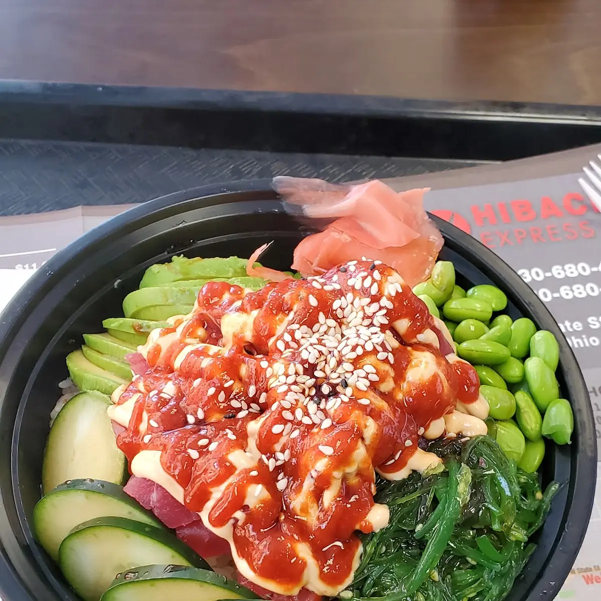 Spicy Salmon Poke Bowl