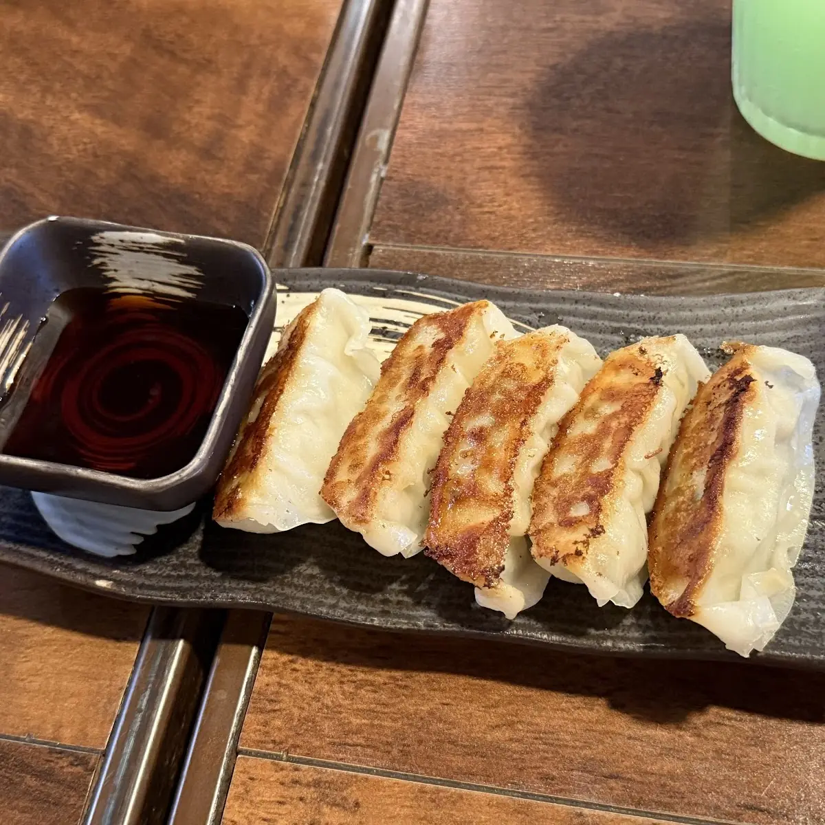 Pan-Fried Gyoza with Dipping Sauce