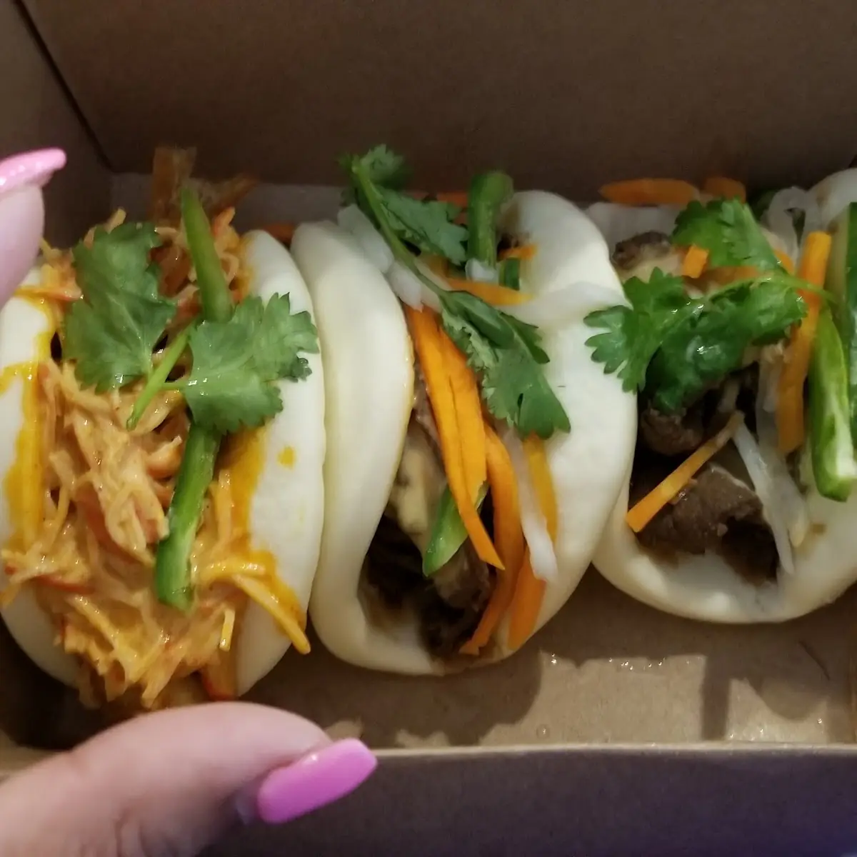 Crispy Buffalo Chicken Bao