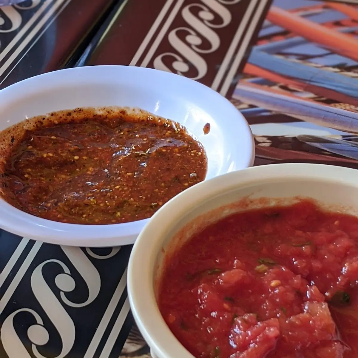 Salsa Dipping Sauce and Hot Sauce
