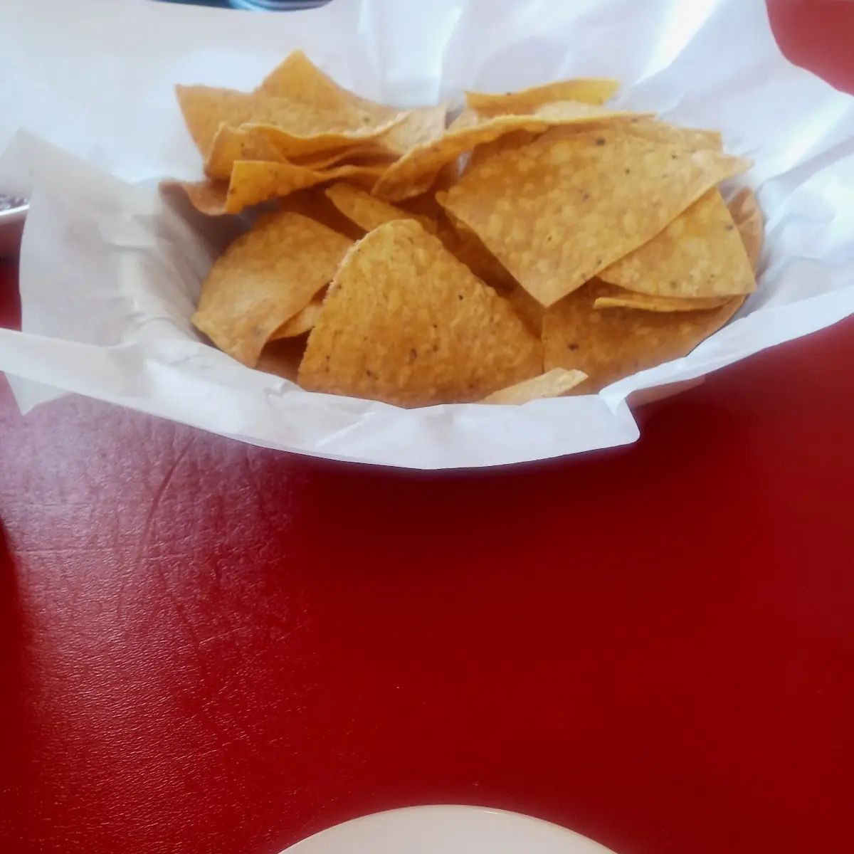 Home Made Chips and Hot Sauce