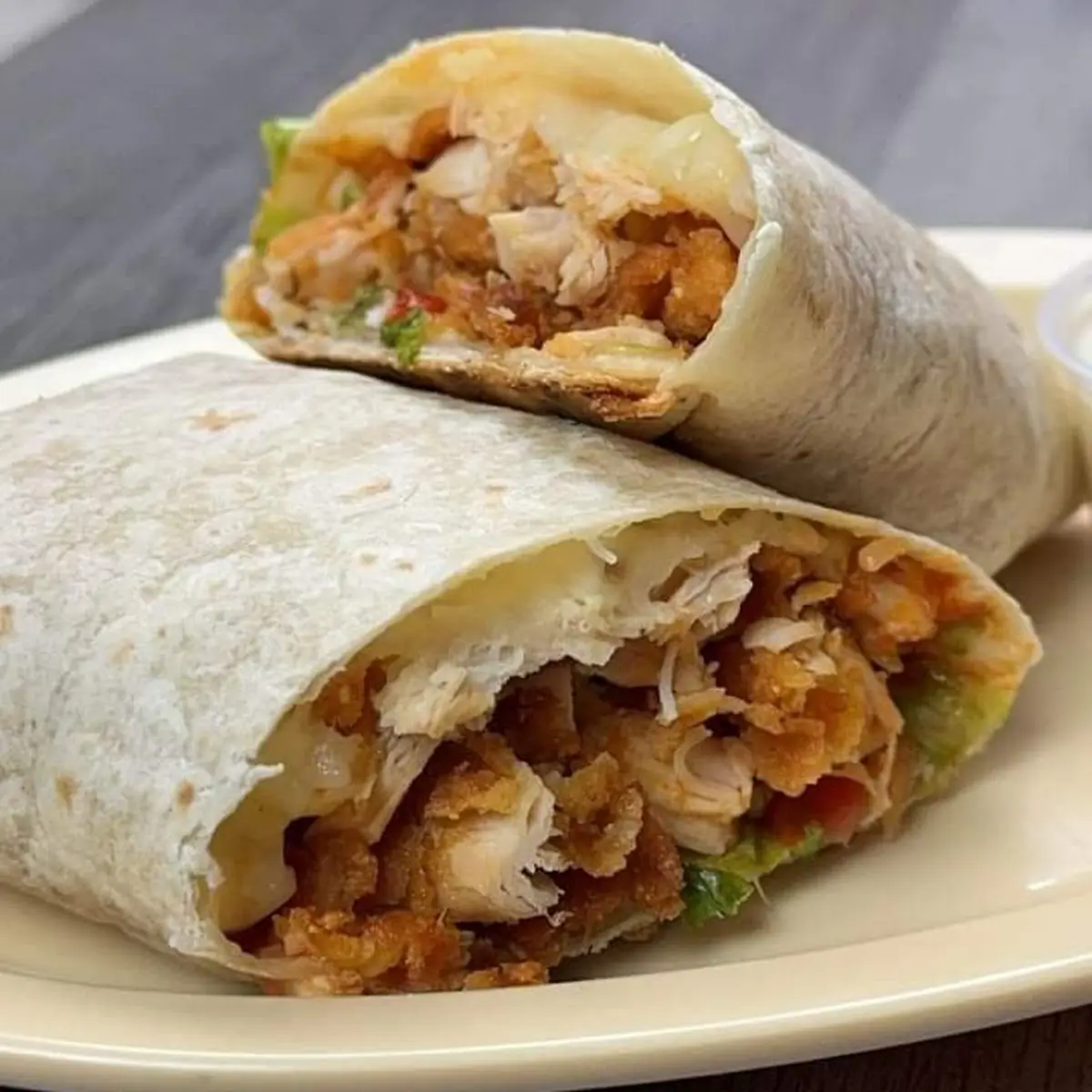 Buffalo Chicken Wrap & Fries