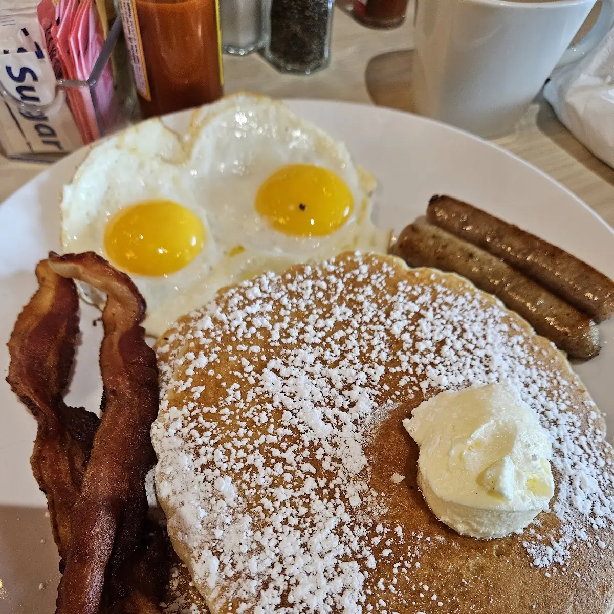 Steak and Eggs and Pancakes