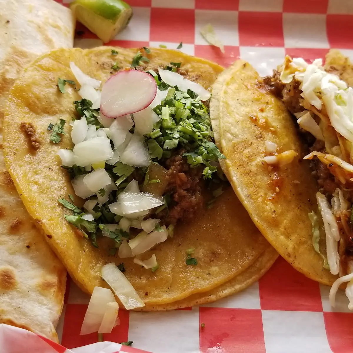 Chicken Quesadilla & Tacos