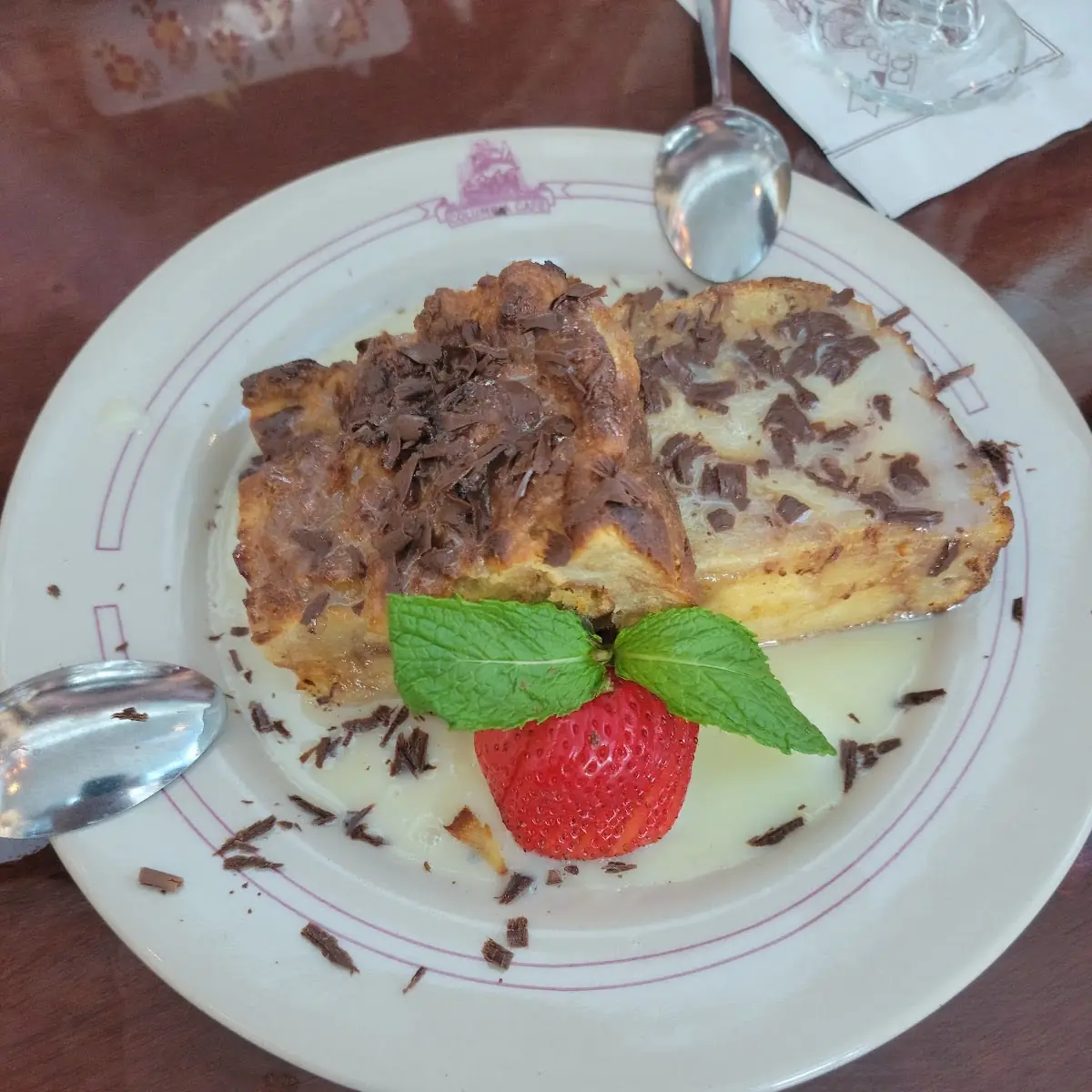White Chocolate Bread Pudding
