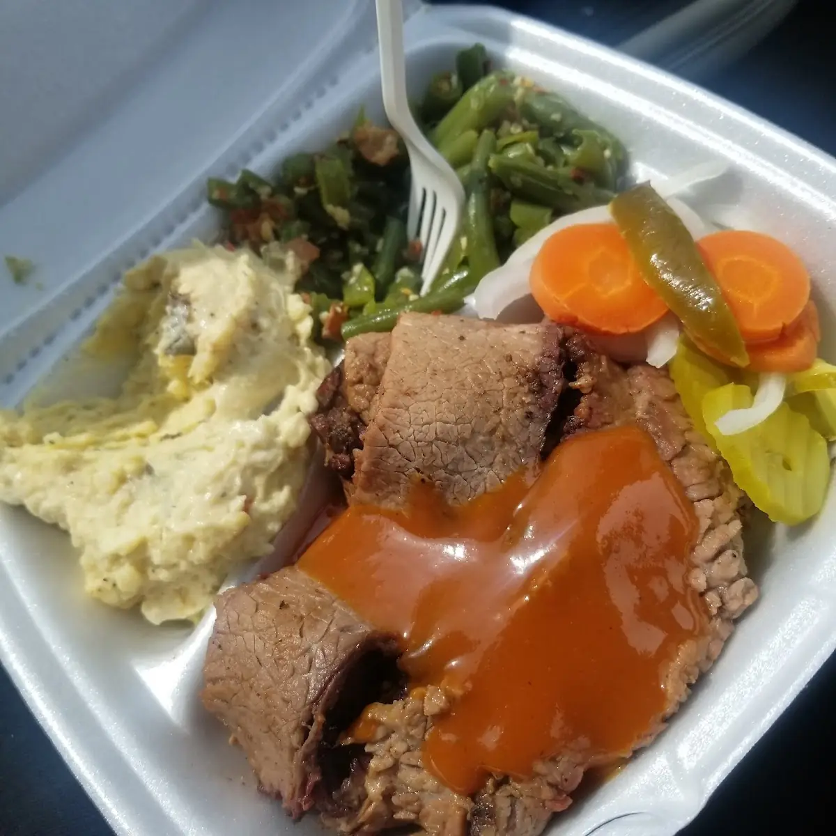 Brisket Potato Salad Green Beans