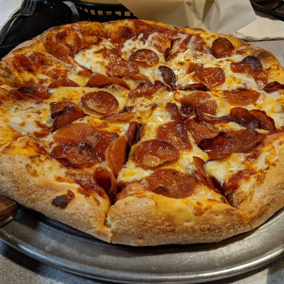Pepperoni and Sausage Pizza