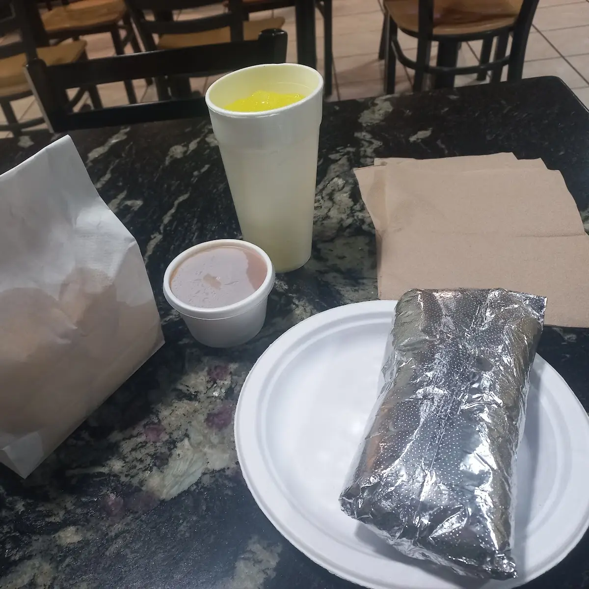 Bean and cheese Burrito