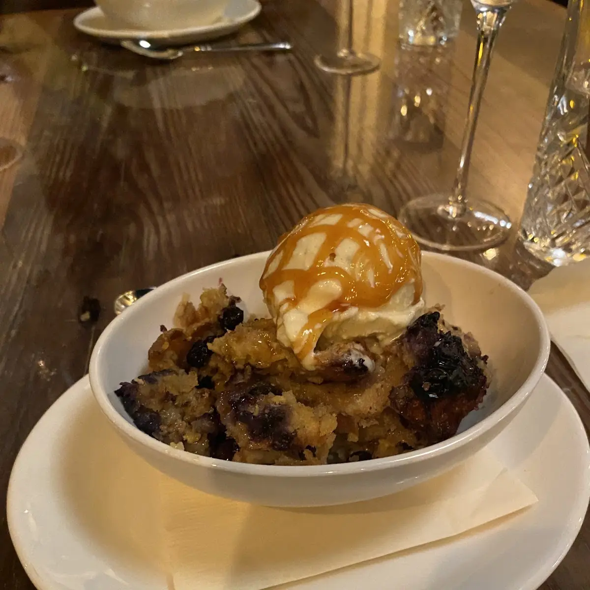 Blueberry Bread Pudding