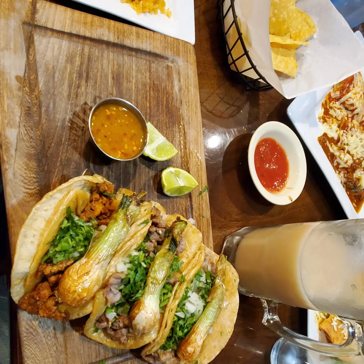 Carne Asada and Chicken Taco