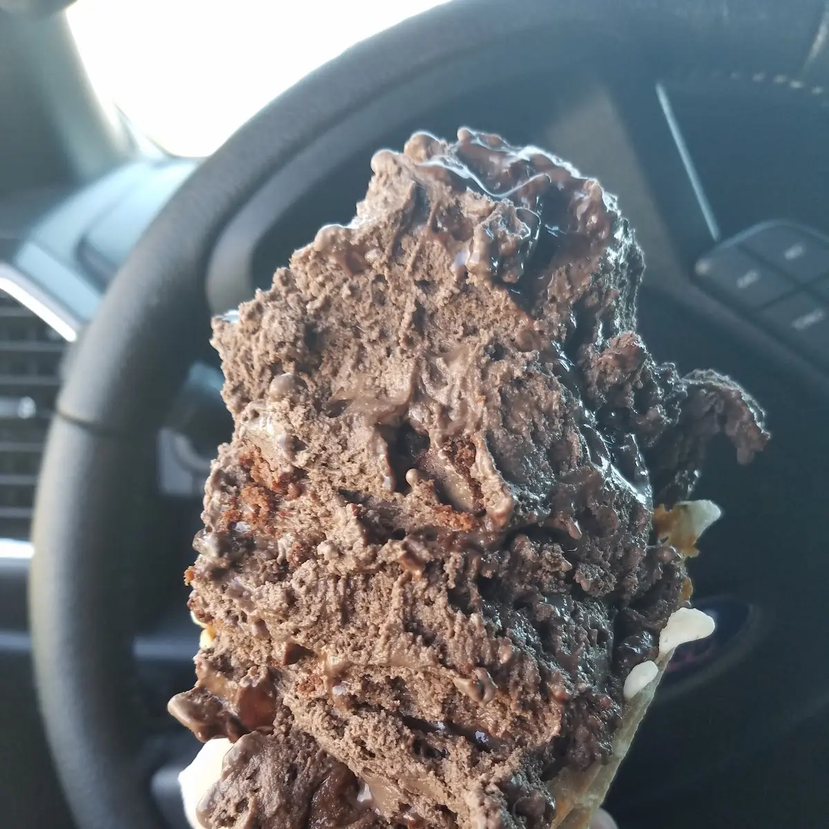 Chocolate Ice Cream with Brownie