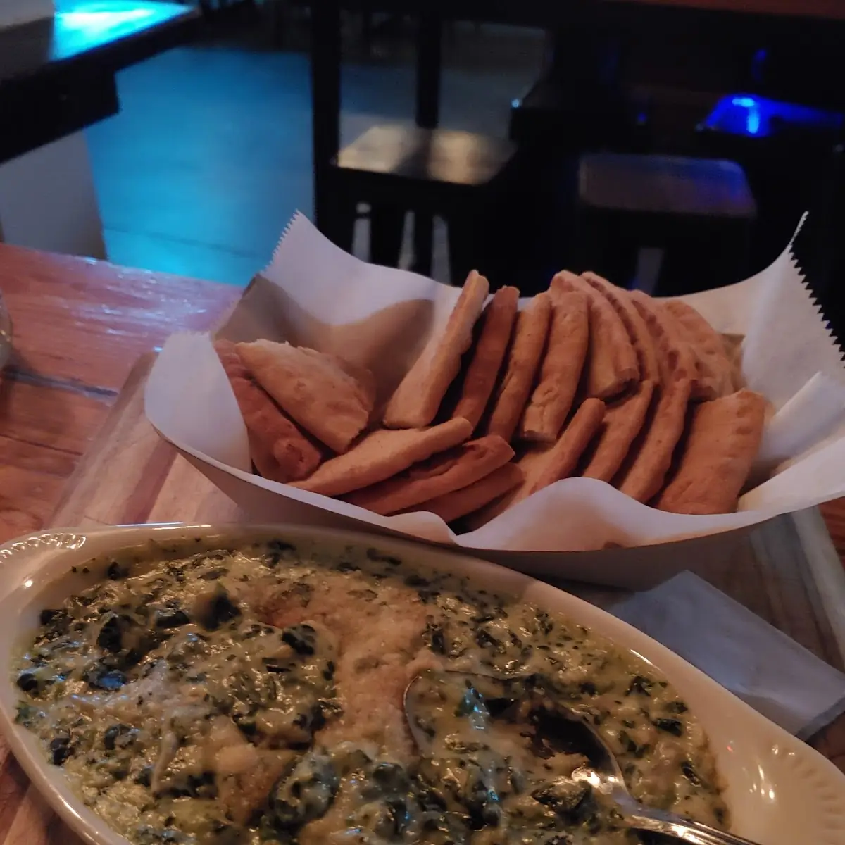 Artichoke Dip with Toasted Pita Chips