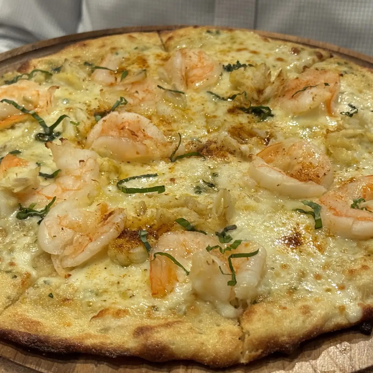 Shrimp Scampi Pizza