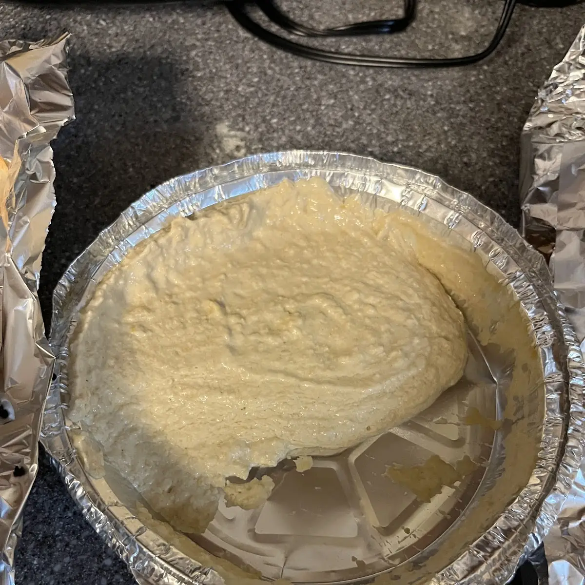 Hummus with meat and bread
