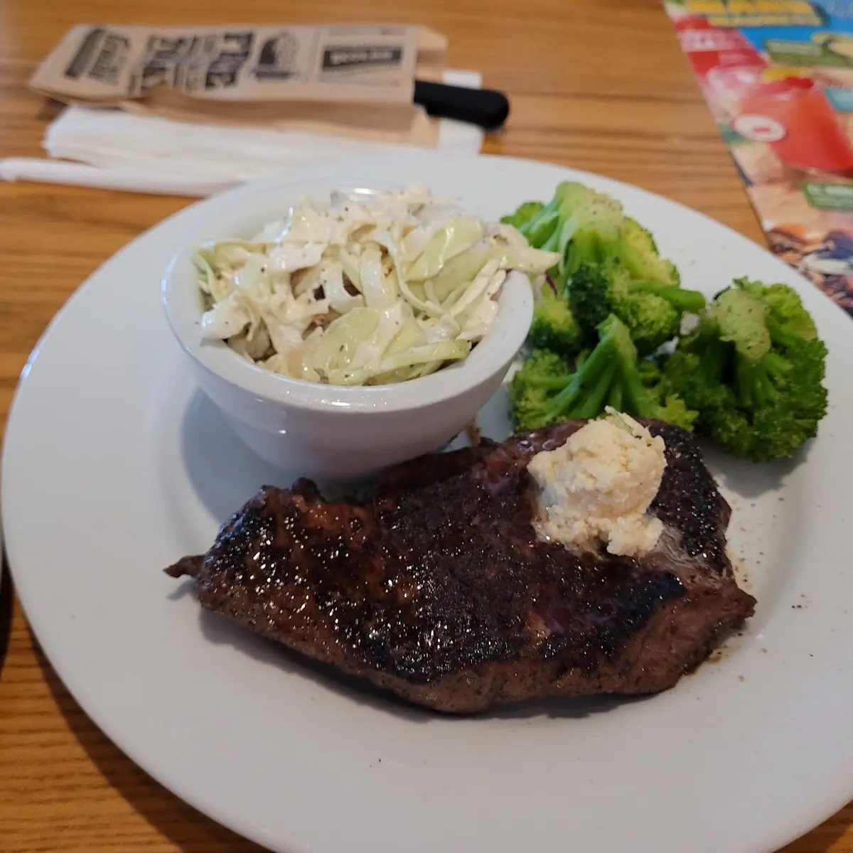 Steak Loaded Mashed Potatoes and Broccoli