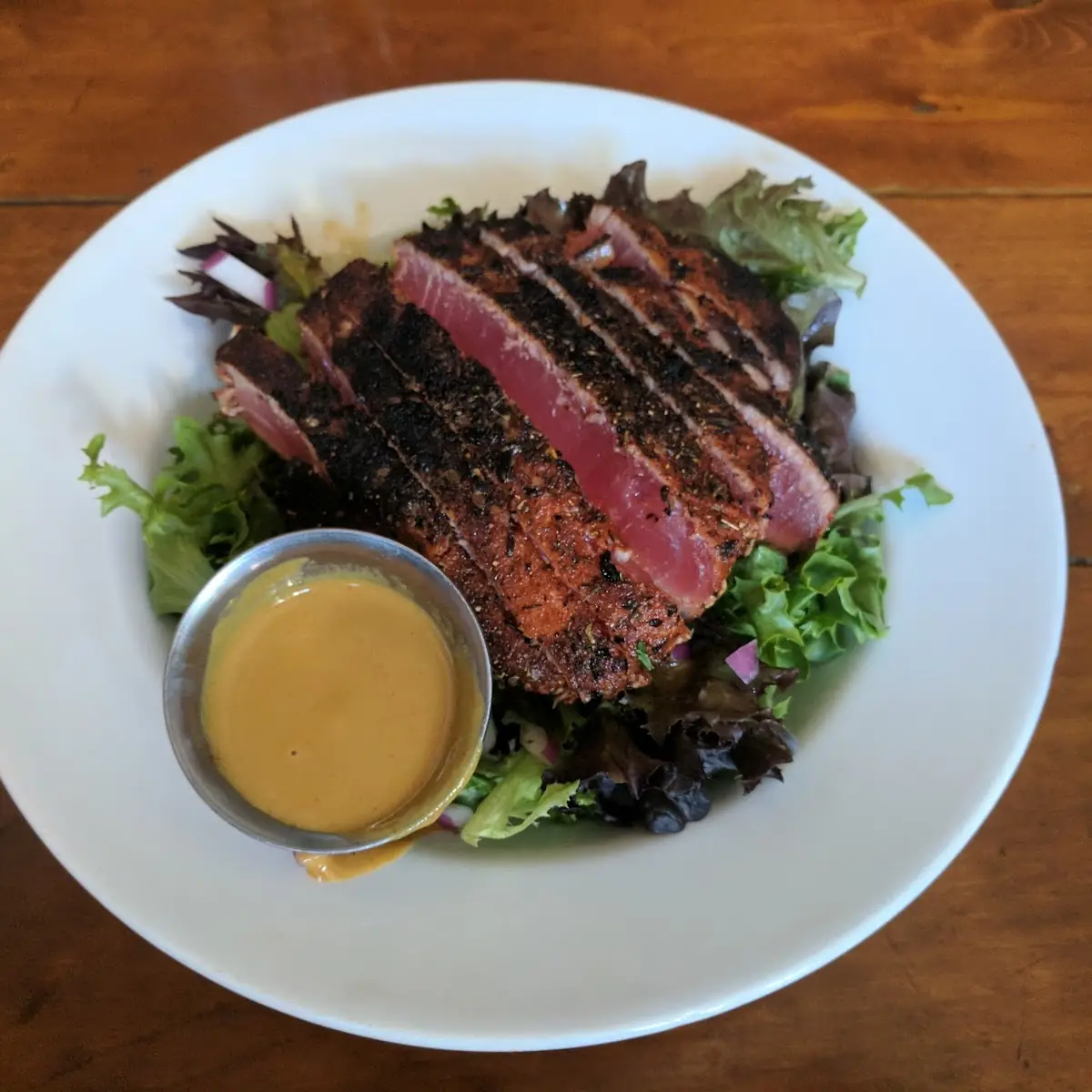 Blackened Sashimi Tuna Salad