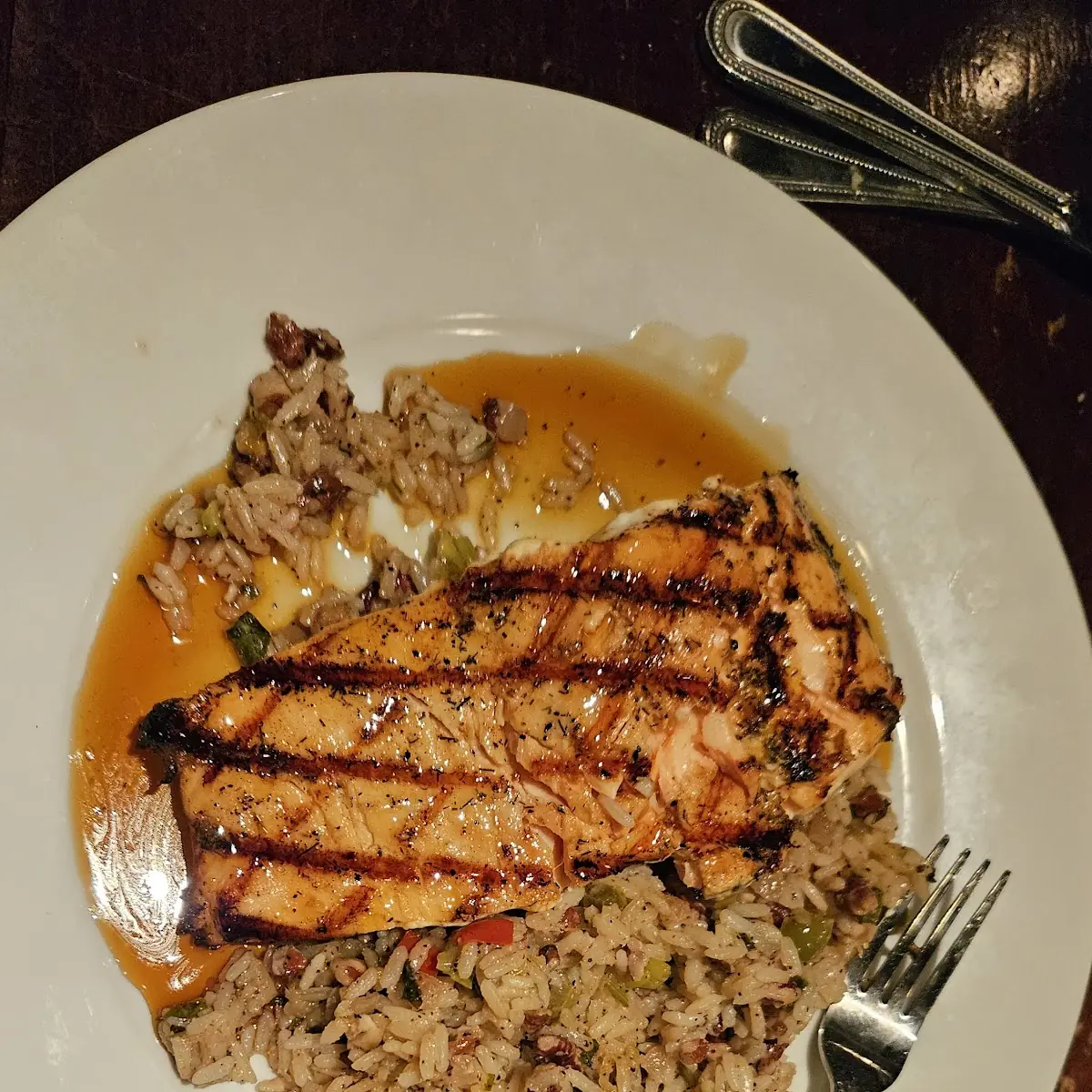 Sugar Cane Grilled Salmon