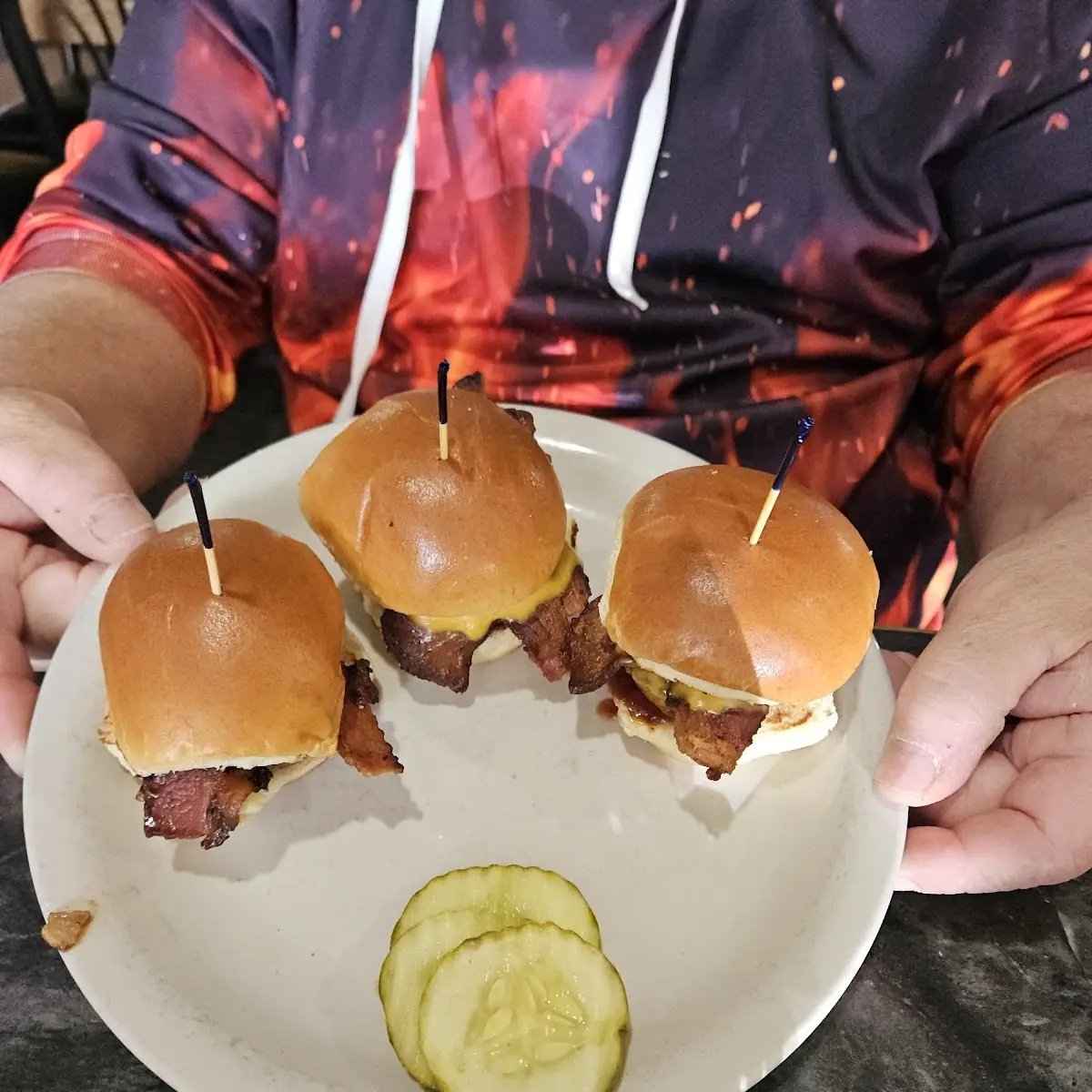 Bourbon Bacon Sliders