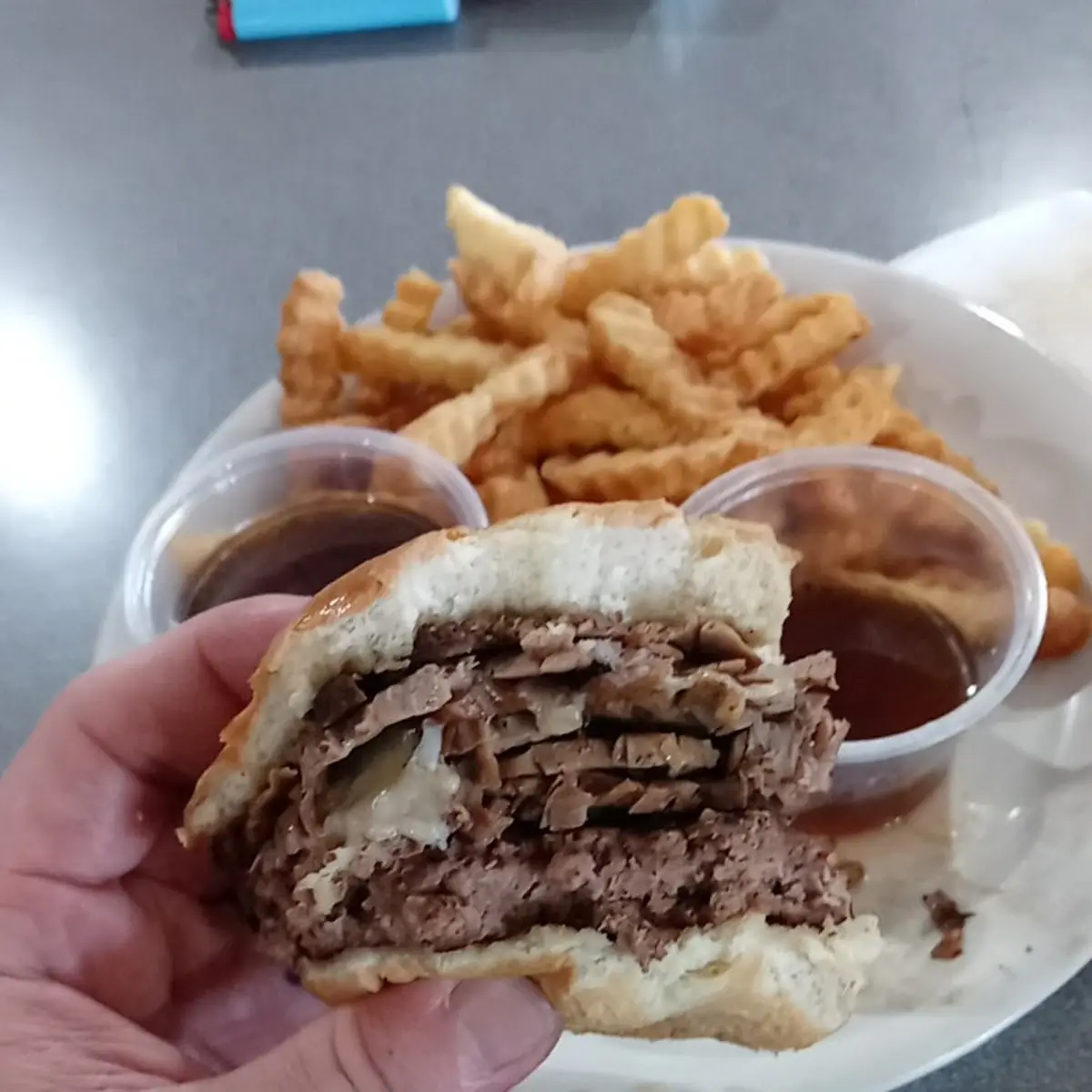 French Dip Burger My Favorite Burger Here
