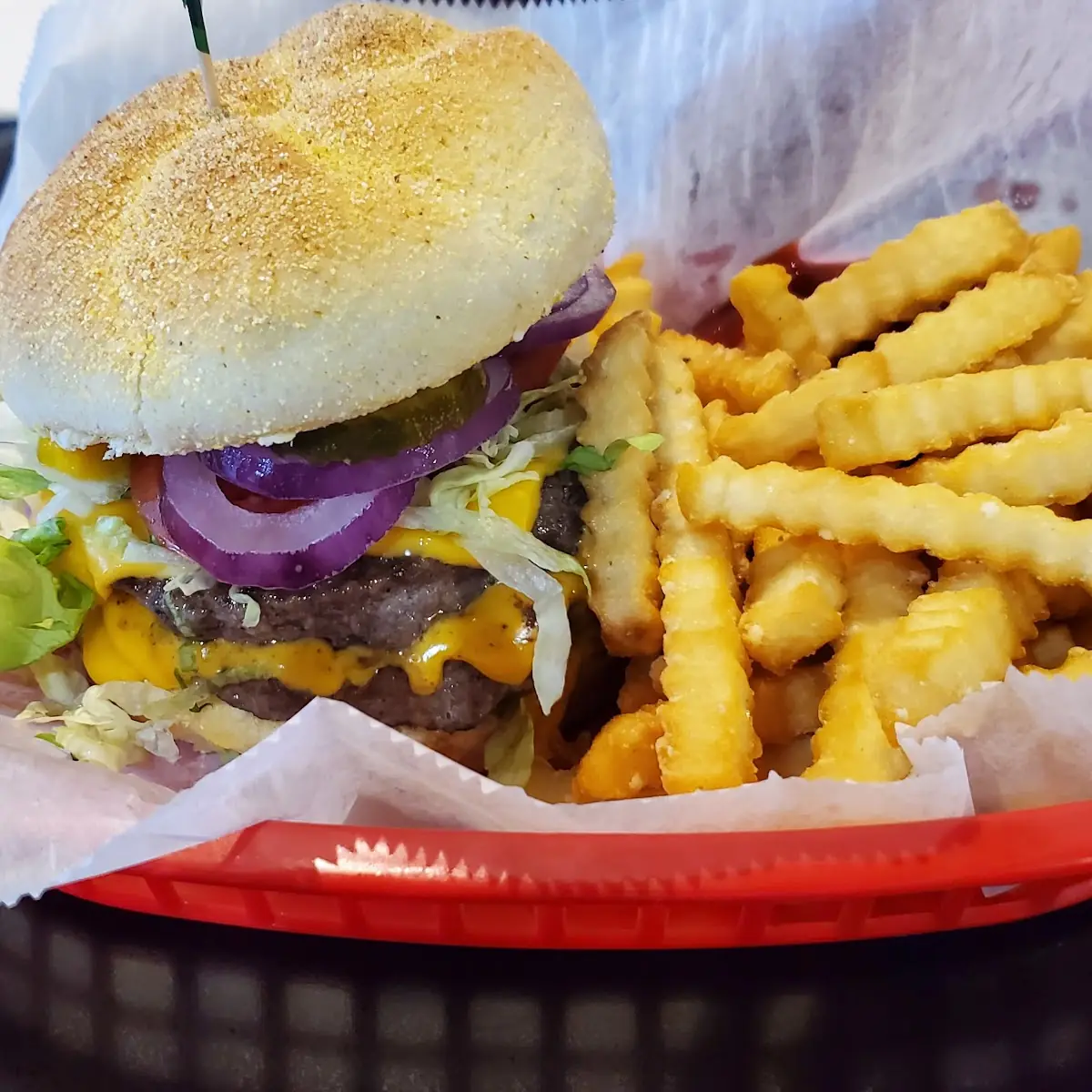 Double Cheese Burger Combo