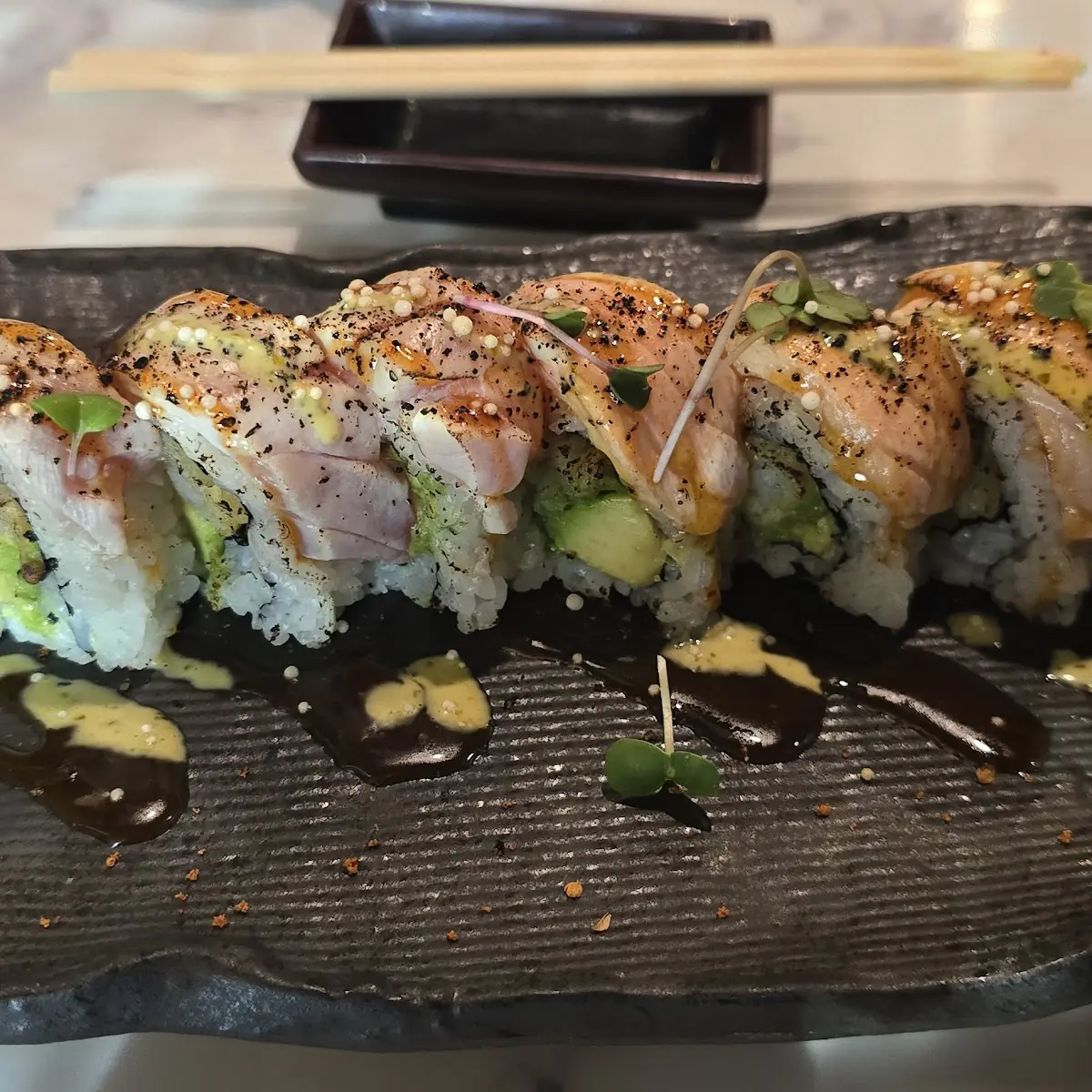 South Beach Roll and Dancing Eel Roll