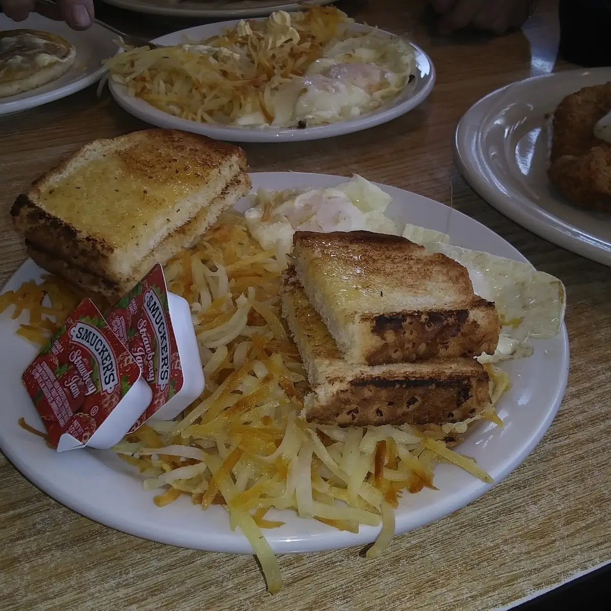 Hamburger Steak with Hash Browns & Toast