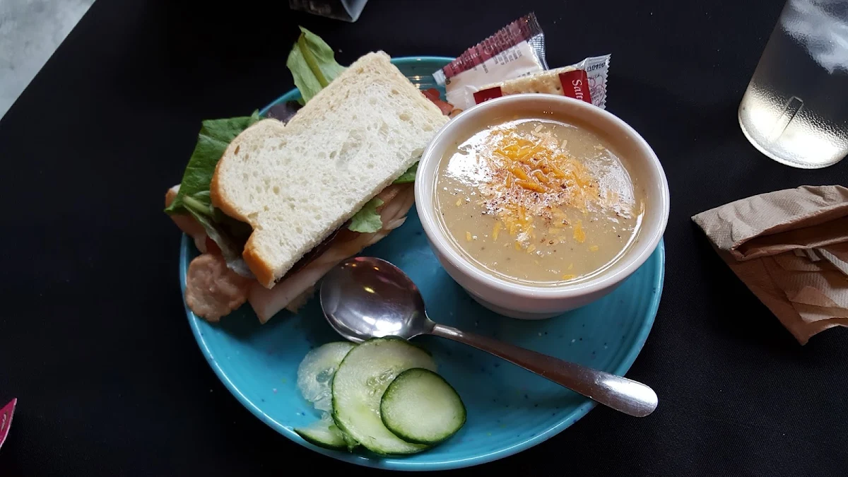 Soup and 1 2 Sandwich