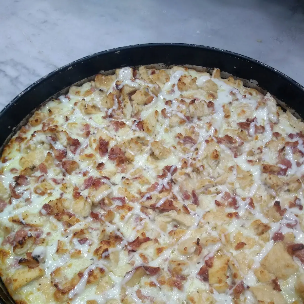 Chicken Bacon Ranch Pizza