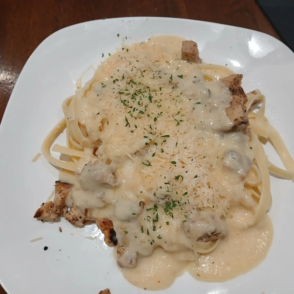 Fettucini Alfredo with Grilled Chicken