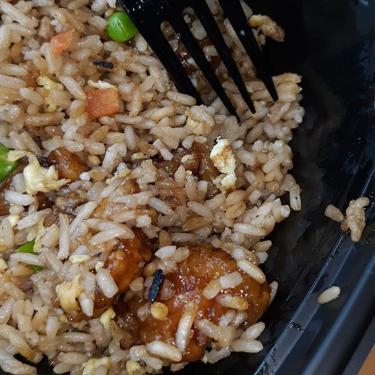 Rice and Orange Chicken