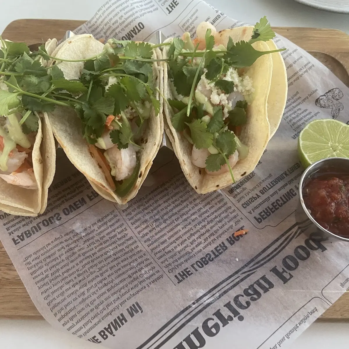 Garlic Grilled Shrimp Tacos