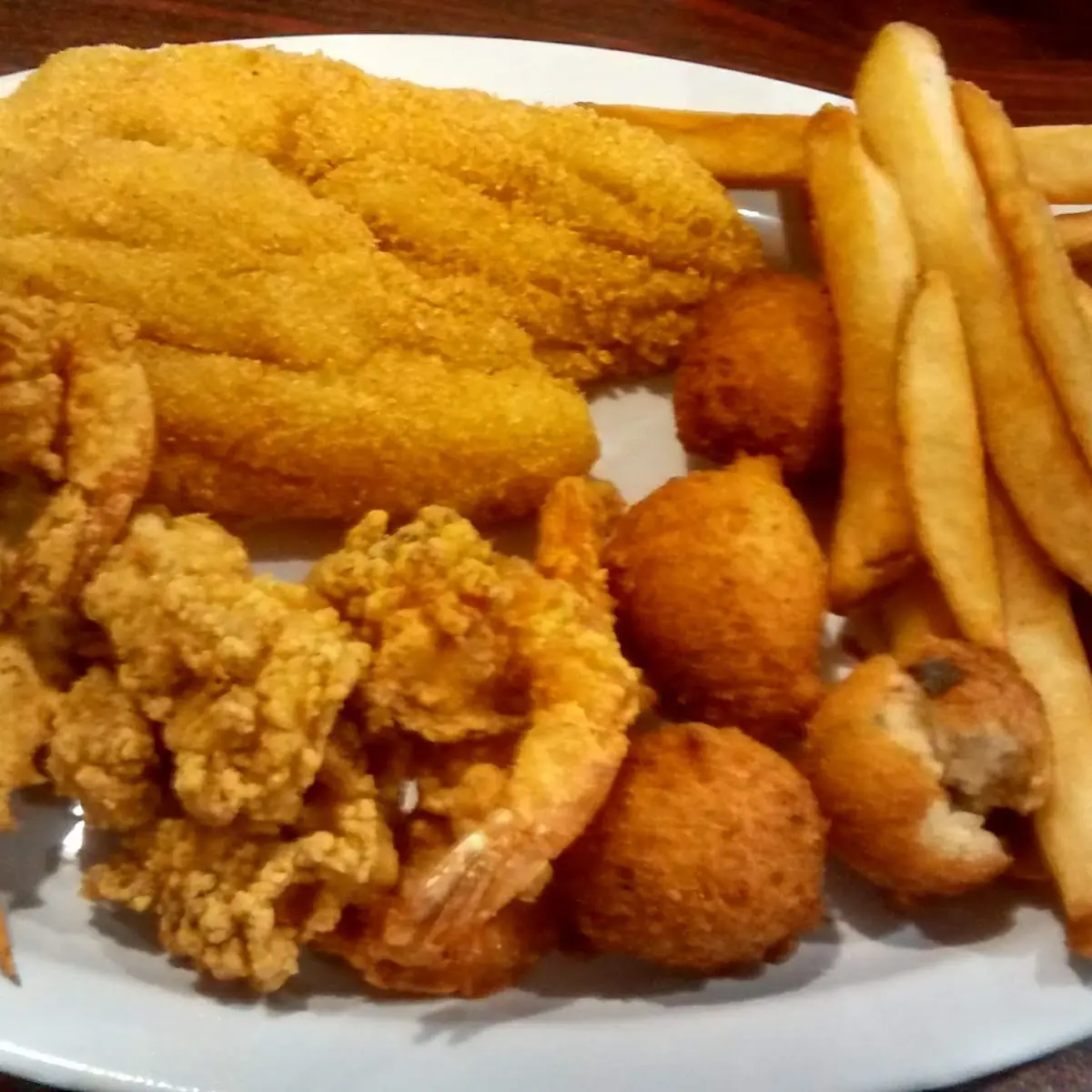 Fried Shrimp Piece of Catfish