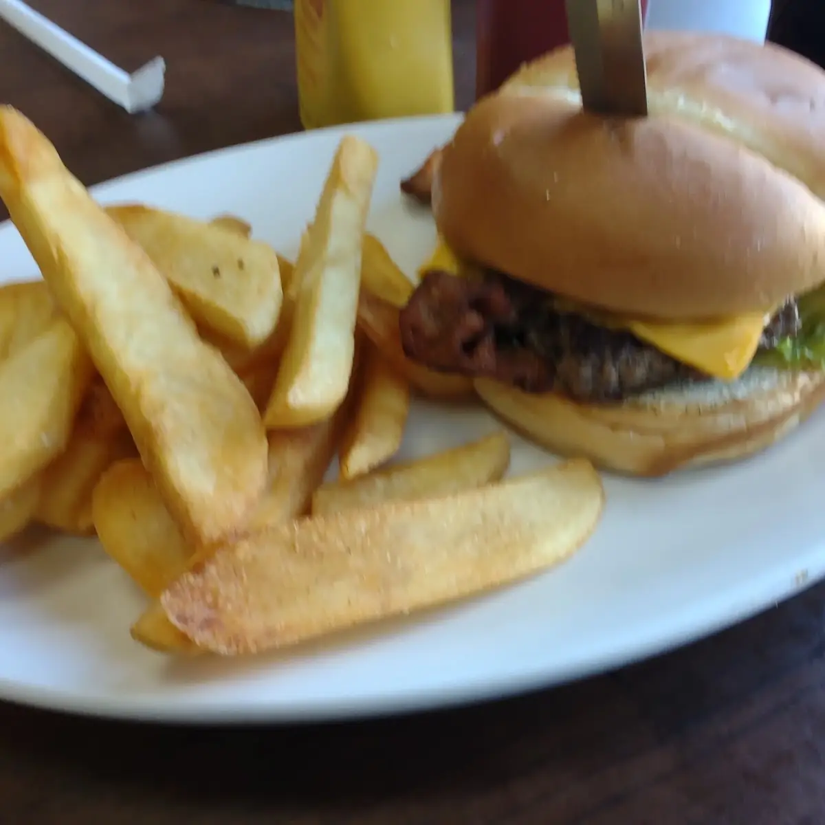 Bacon Cheeseburger with Fries