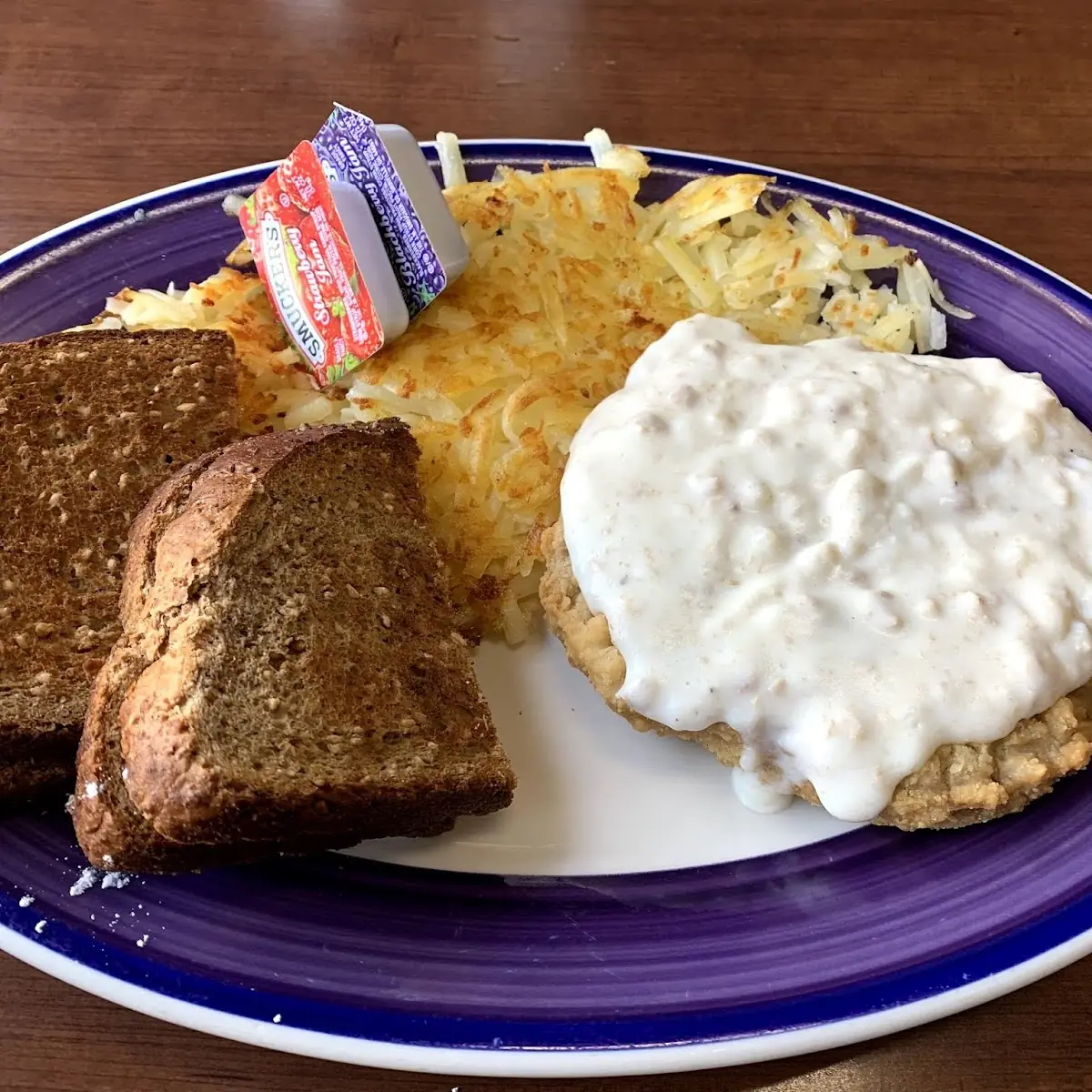 Biscuits & Gravy with Hash Browns