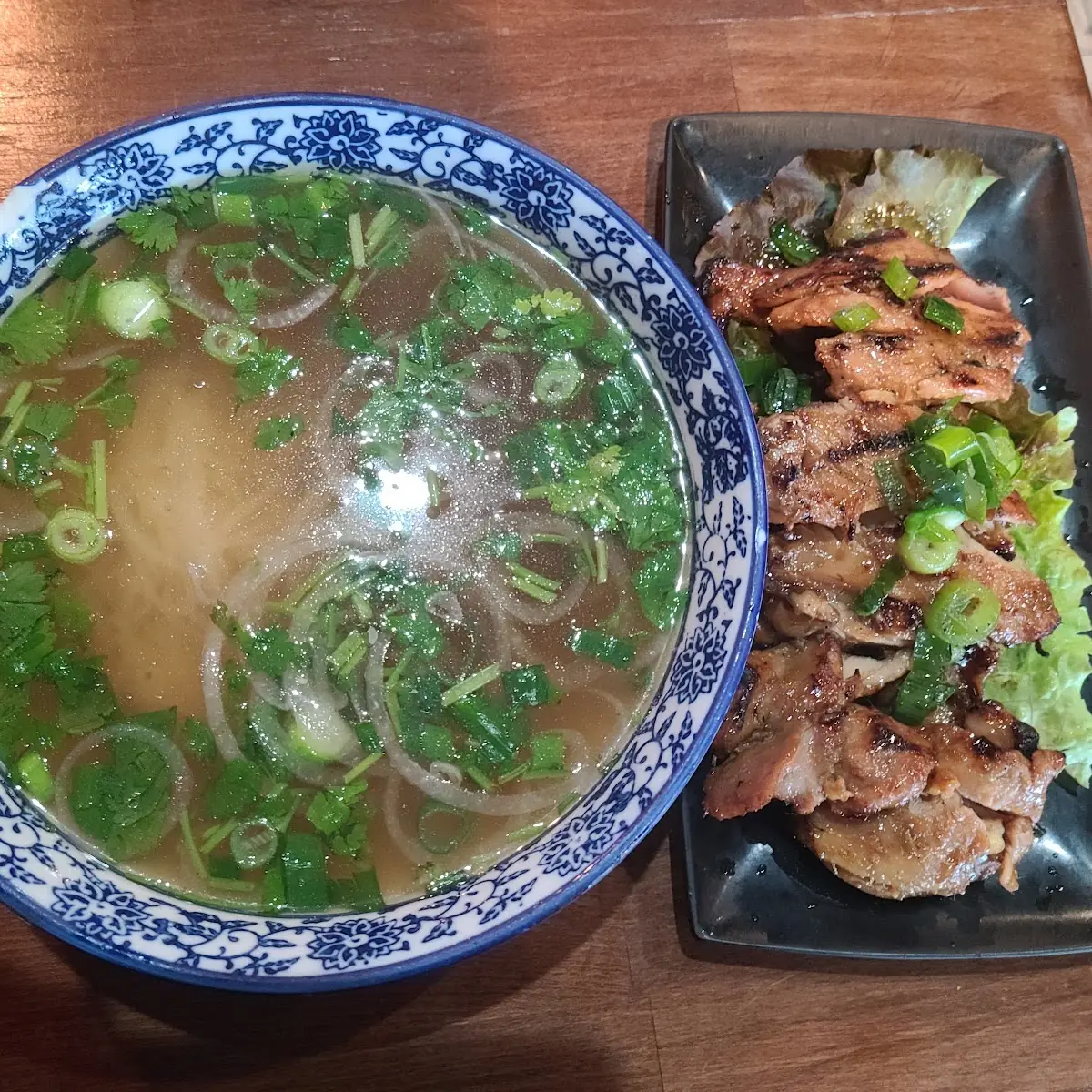 Chicken Pho and Grilled Chicken