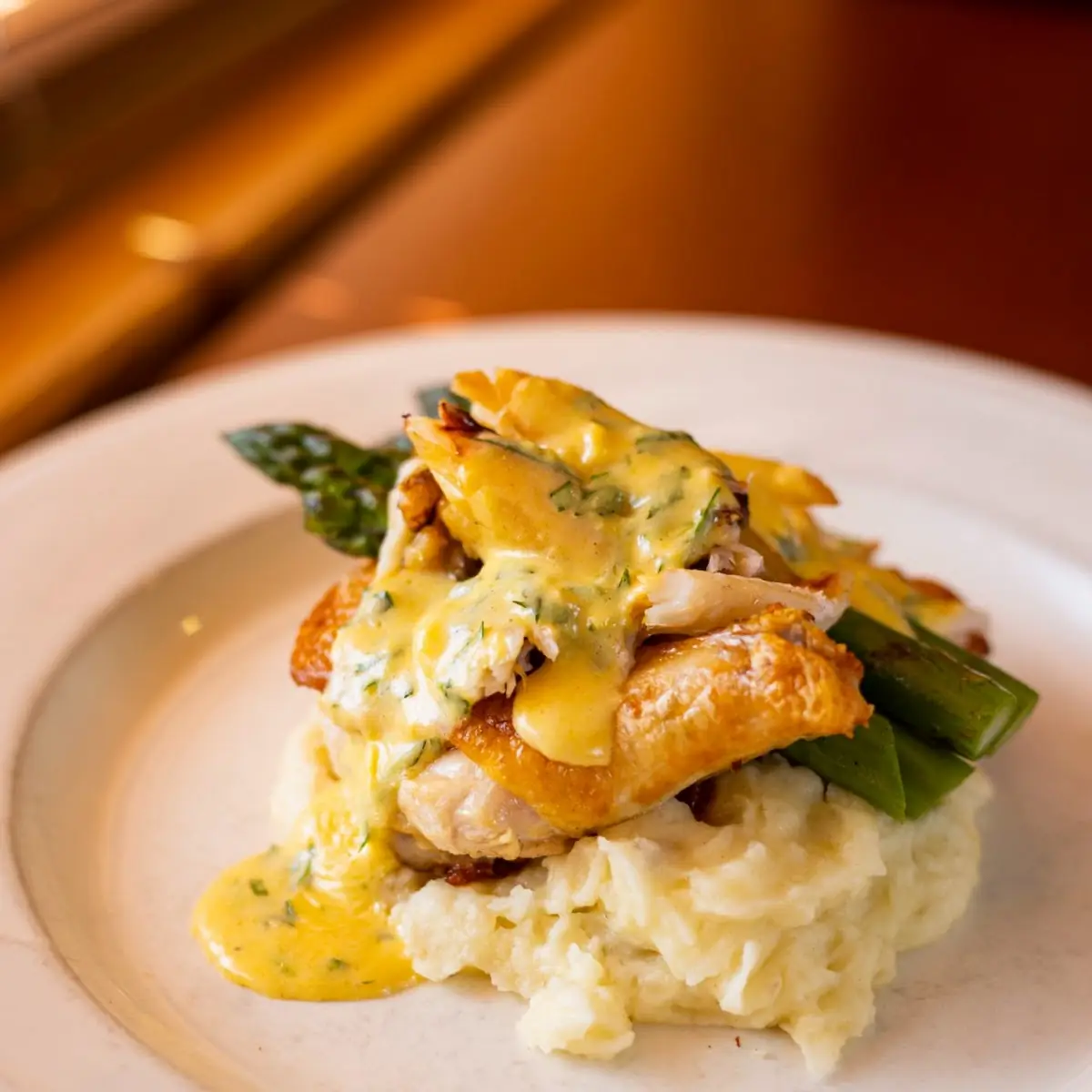 Grilled Chicken Mashed Potatoes and Asparagus