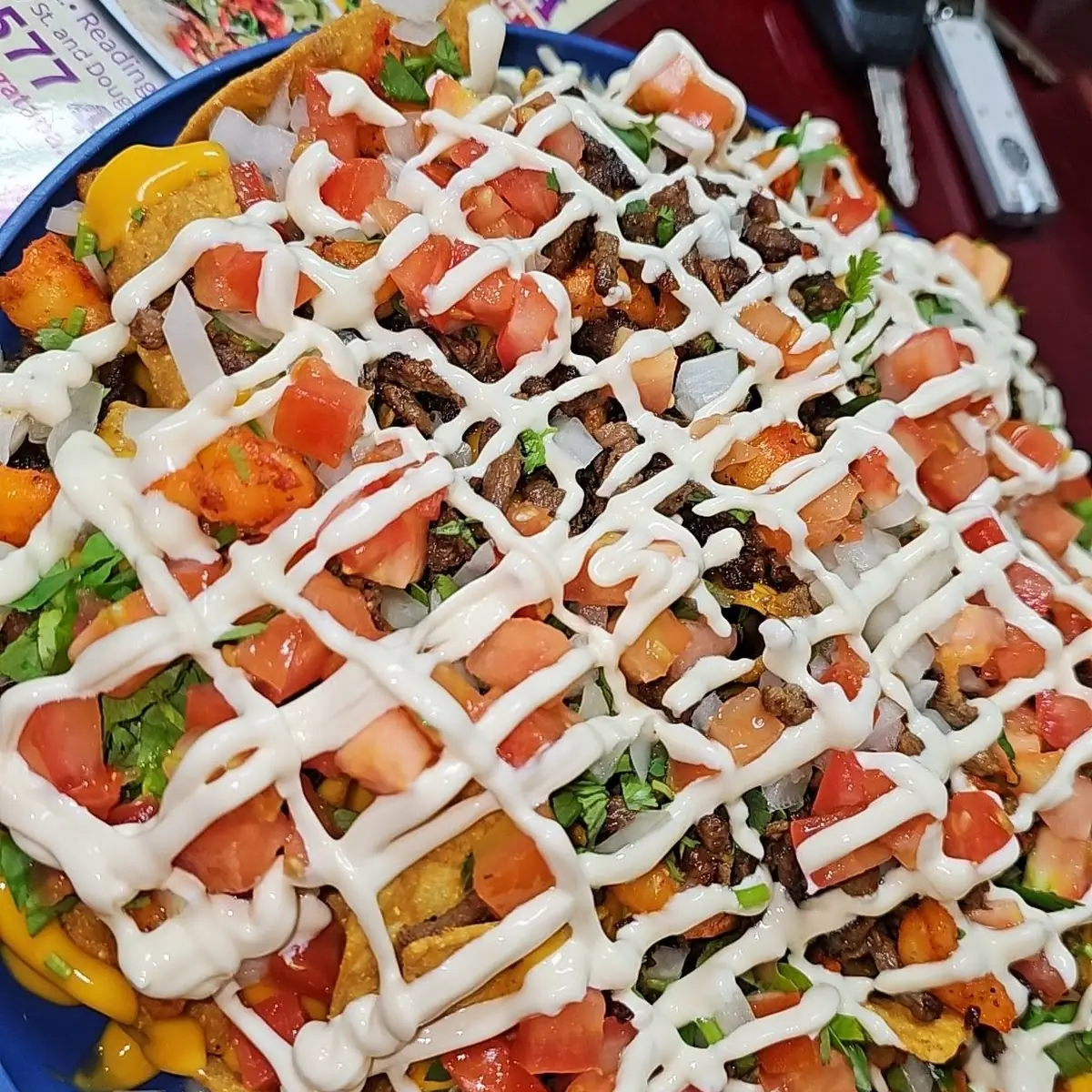 Carne Asada Loaded Nachos