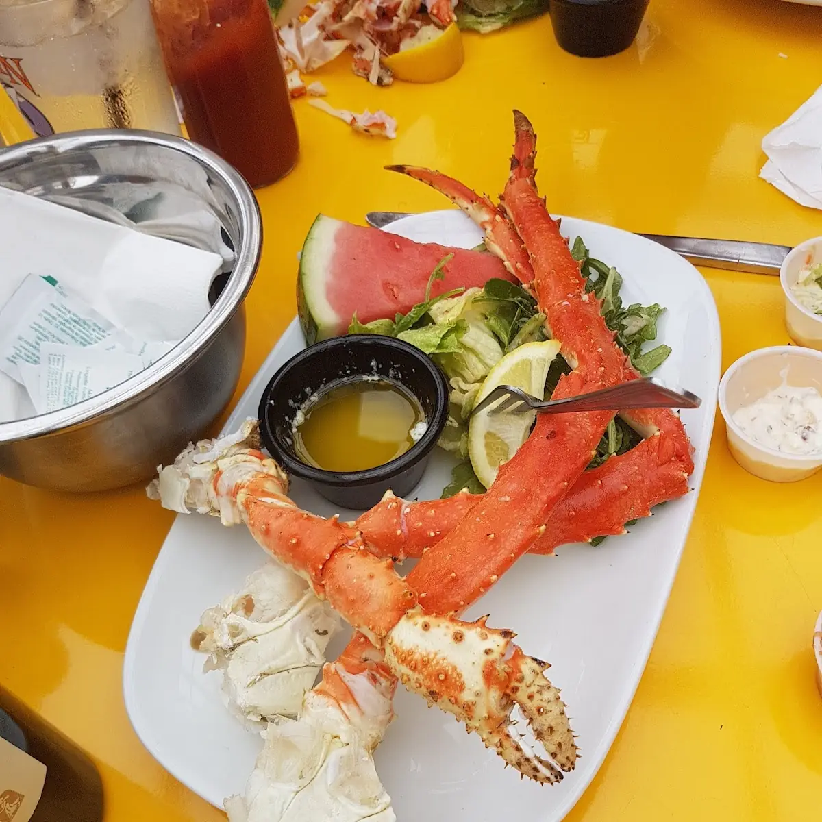 Oz Rib Eye & King Crab Leg