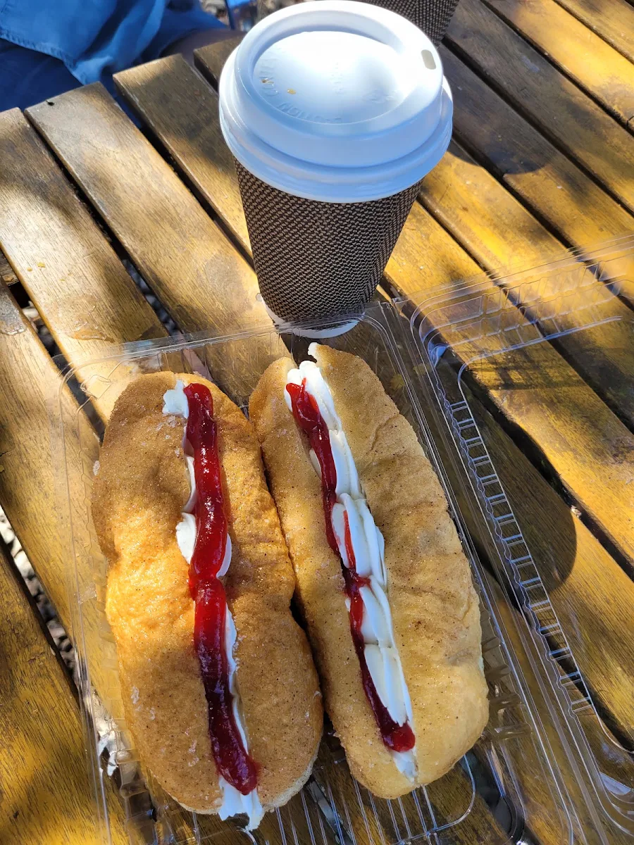 Jam Doughnuts with Mock Cream