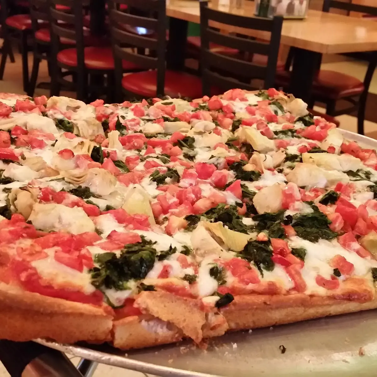 Spinach Artichoke Tomato Pie
