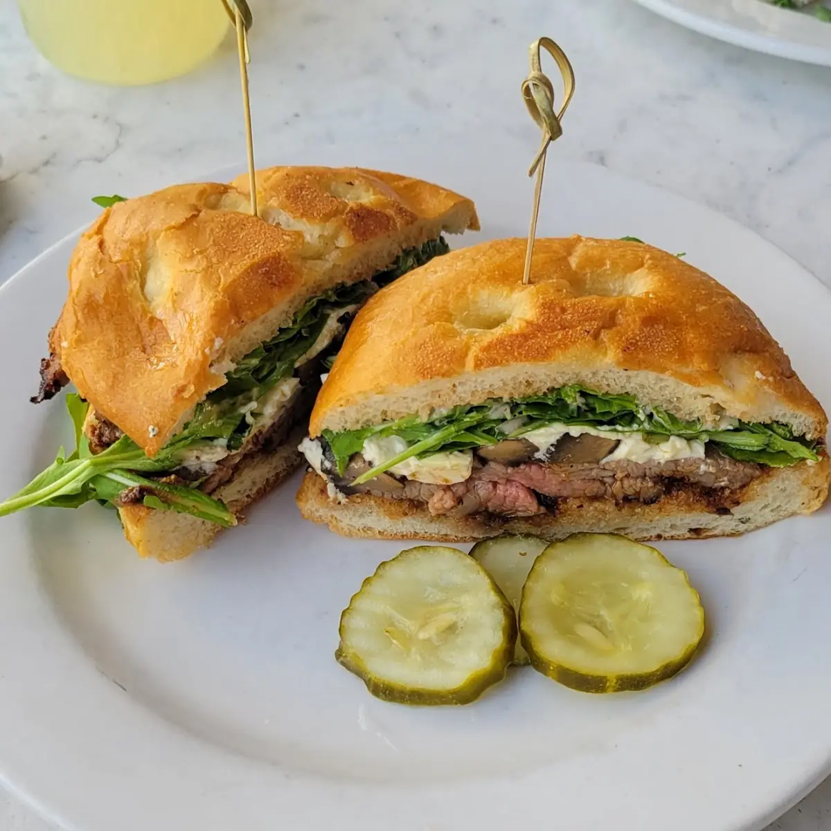 Steak Sandwich with Arugula